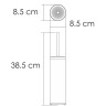 Ершик для унитаза WasserKRAFT K-1027BG