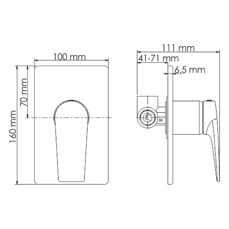 Смеситель для душа WasserKRAFT Aisch 5551