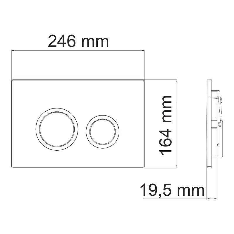 Инсталляция WasserKRAFT Abens 20TLT.010.ME.BL.MG01 для унитаза