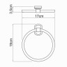 Кольцо для полотенец WasserKRAFT Oder K-3060