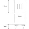 Мыльница WasserKRAFT Amper Black K-5429B
