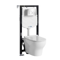 Комплект унитаза с инсталляцией WasserKRAFT Aller 10TLT.010.ME.CH02.H001