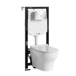 Комплект унитаза с инсталляцией WasserKRAFT Aller 10TLT.010.ME.CH02.H001