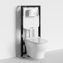 Комплект унитаза с инсталляцией WasserKRAFT Aller 10TLT.010.ME.CH02.H001