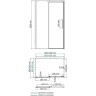 Душевая стенка WasserKRAFT Dinkel 58R07-RP90 / Alme 15R07-RP90 90 58R07-RP90/15R07-RP90