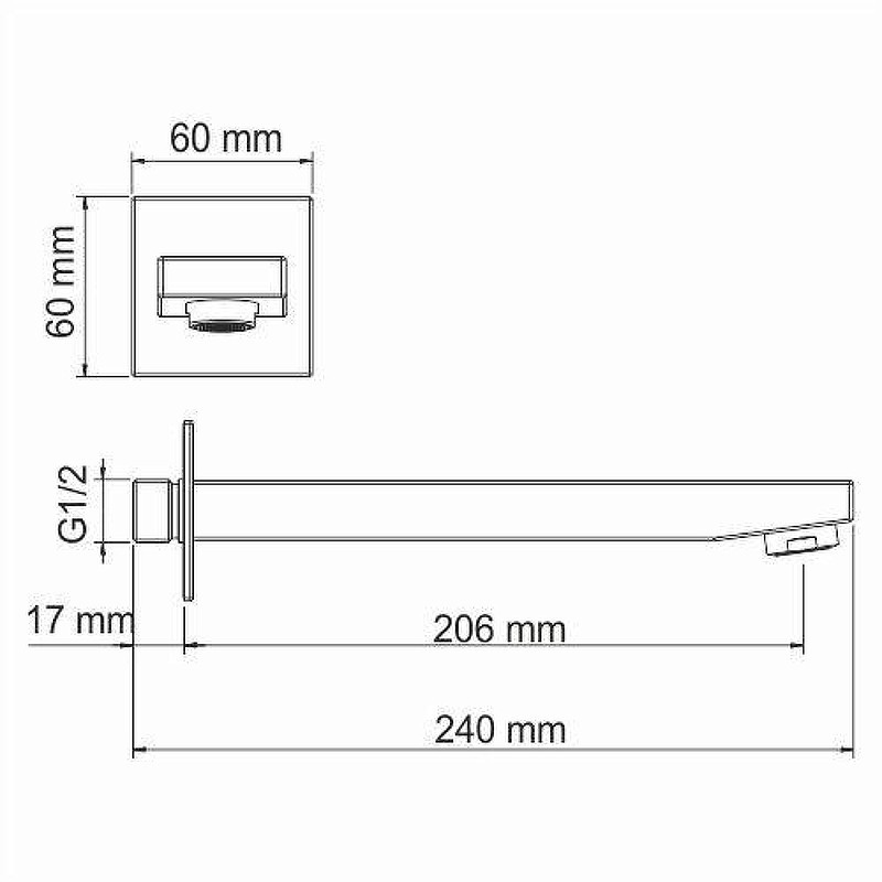 Излив для смесителя WasserKRAFT Exter A107