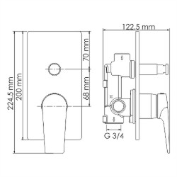 Смеситель для душа WasserKRAFT Aisch 5561