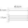 Полотенцедержатель WasserKRAFT K-1034B поворотный