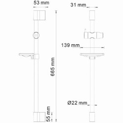 Душевая штанга WasserKRAFT A063