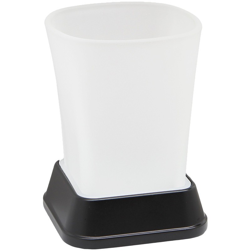 Стакан для зубных щеток WasserKRAFT Amper Black K-5428B