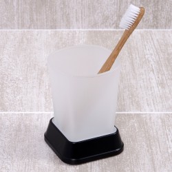 Стакан для зубных щеток WasserKRAFT Amper Black K-5428B