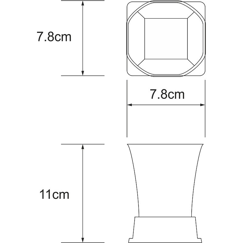 Стакан для зубных щеток WasserKRAFT Amper Black K-5428B