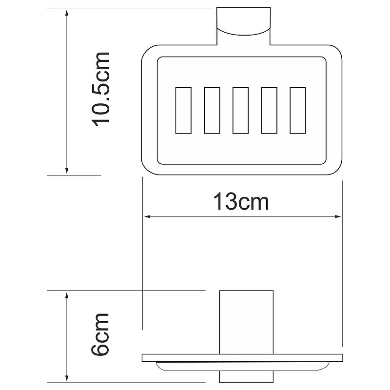 Мыльница WasserKRAFT Leine K-5069W
