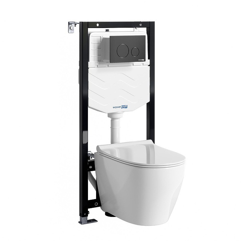 Комплект унитаза с инсталляцией WasserKRAFT Aller 10TLT.010.ME.MB02.H002