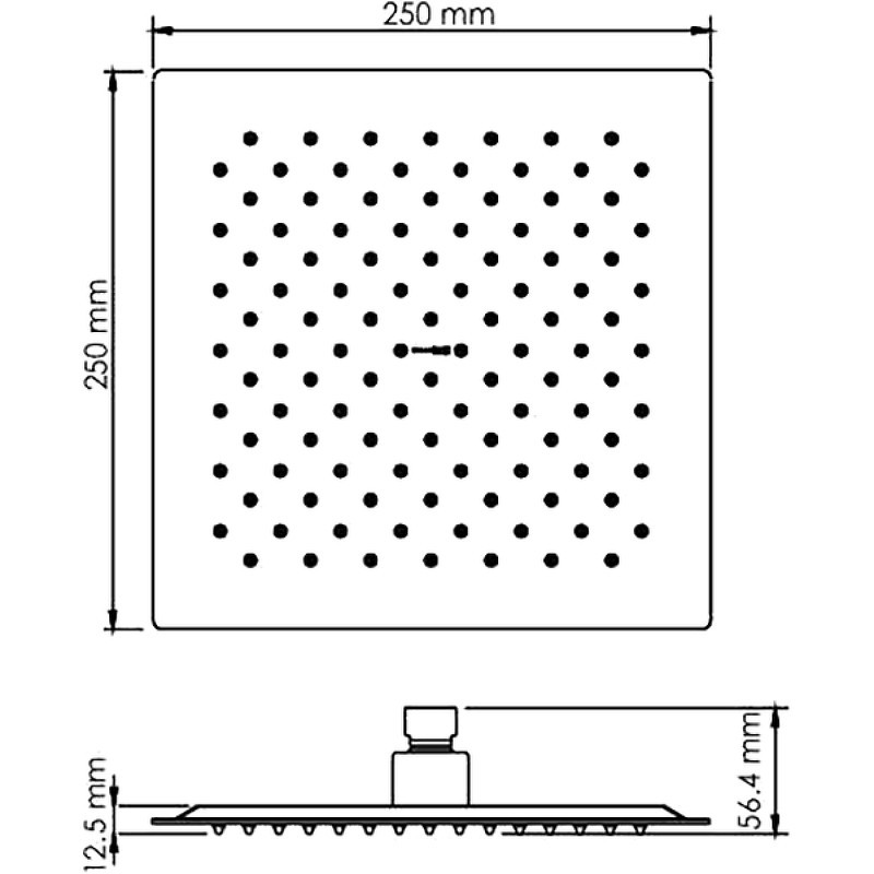 Верхний душ WasserKRAFT Aisch A198