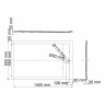 Душевой поддон из искусственного камня WasserKRAFT Wiese 140x80 84T35