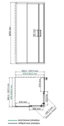 Душевой уголок WasserKRAFT Tauber 100х100 64S19