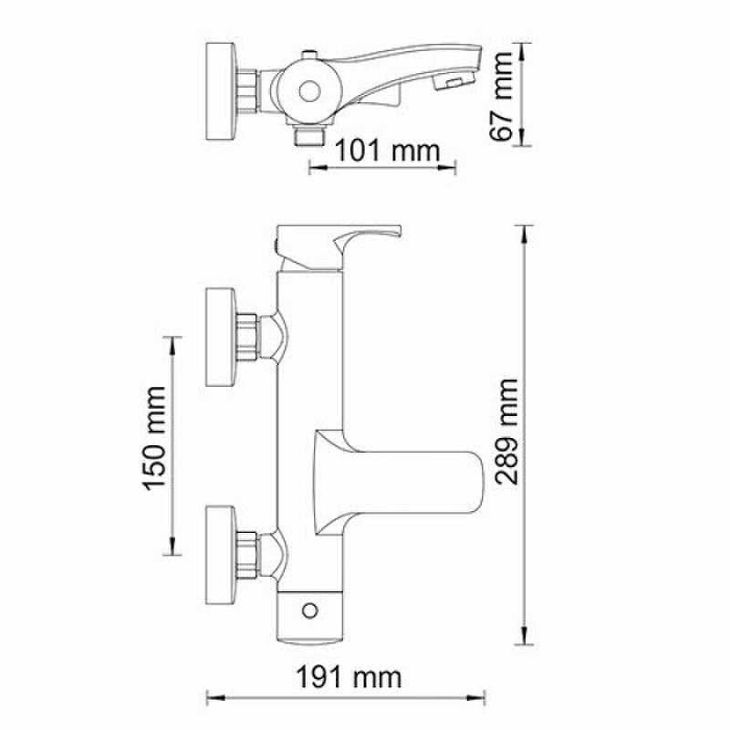 Смеситель для ванны WasserKRAFT Berkel 4801