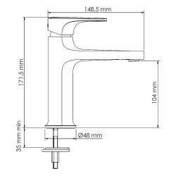 Смеситель для раковины WasserKRAFT Weida 3103