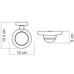 Мыльница WasserKRAFT Diemel K-2229