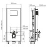 монтажная рама WasserKRAFT Glan 66TLT.010.ME.BL.PB01 для унитаза
