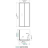 Душевая стенка WasserKRAFT Weser 90 78F03-RP90