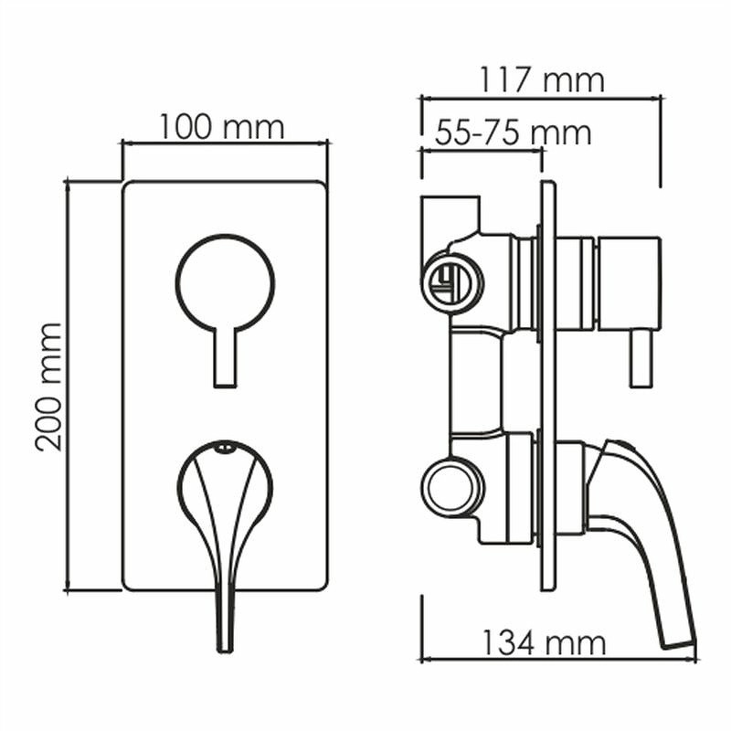 Душевая система WasserKRAFT А71208