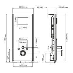 Инсталляция WasserKRAFT Abens 20TLT.010.ME.WH.MB01 для унитаза