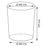 Корзина для белья WasserKRAFT Leine WB-350-L с крышкой