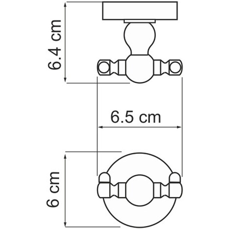 Крючок WasserKRAFT Diemel K-2223D