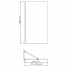 Шторка на ванну WasserKRAFT Spree 80 14P01-80