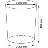 Корзина для белья WasserKRAFT Aller WB-106-S с крышкой