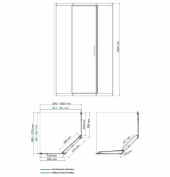 Душевой уголок WasserKRAFT Naab 100x100 86S38