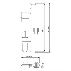 Подвесная стойка WasserKRAFT Ammer K-1448