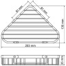 Полка корзина WasserKRAFT K-733W угловая