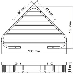 Полка корзина WasserKRAFT K-733W угловая