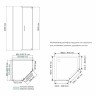 Душевой уголок WasserKRAFT Wiese 90x90 84P11