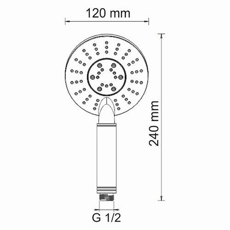 Ручной душ WasserKRAFT A058