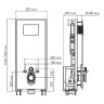 монтажная рама WasserKRAFT Glan 66TLT.010.ME.WH.BN04 для унитаза
