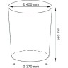 Корзина для белья WasserKRAFT Aller WB-106-L с крышкой