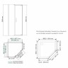 Душевой уголок WasserKRAFT Wiese 100x100 84P38