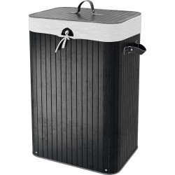 Корзина для белья WasserKRAFT Nuthe WB-910-L с крышкой