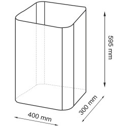 Корзина для белья WasserKRAFT Nuthe WB-910-L с крышкой