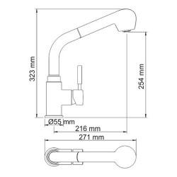 Смеситель для кухни WasserKRAFT Wern 4266