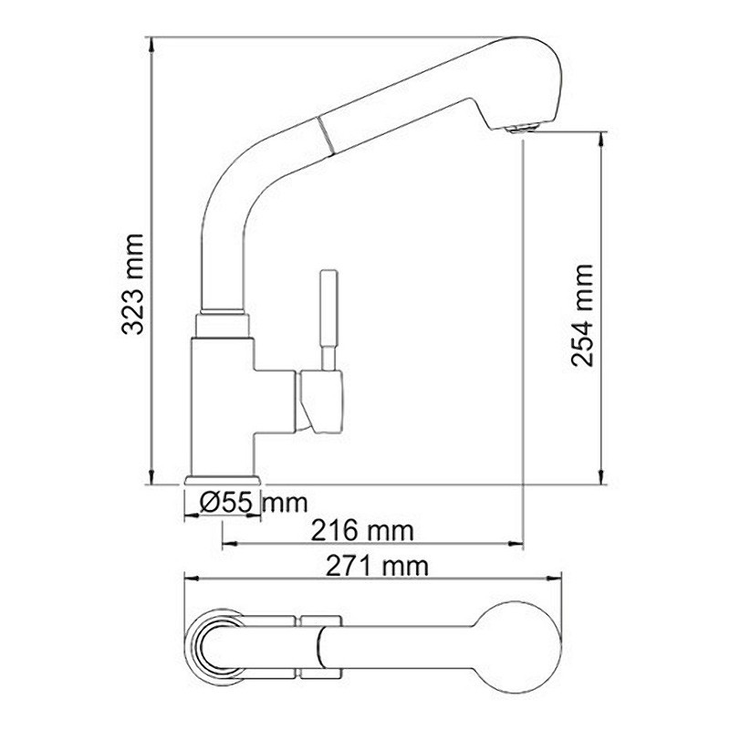 Смеситель для кухни WasserKRAFT Wern 4266