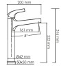 Смеситель для раковины WasserKRAFT Sauer 7103H