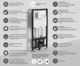 монтажная рама WasserKRAFT Aller 10TLT.010.ME для унитаза