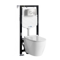 Комплект унитаза с инсталляцией WasserKRAFT Aller 10TLT.010.ME.BN02.H002