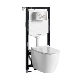 Комплект унитаза с инсталляцией WasserKRAFT Aller 10TLT.010.ME.BN02.H002