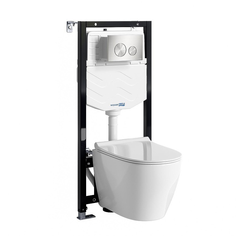 Комплект унитаза с инсталляцией WasserKRAFT Aller 10TLT.010.ME.BN02.H002